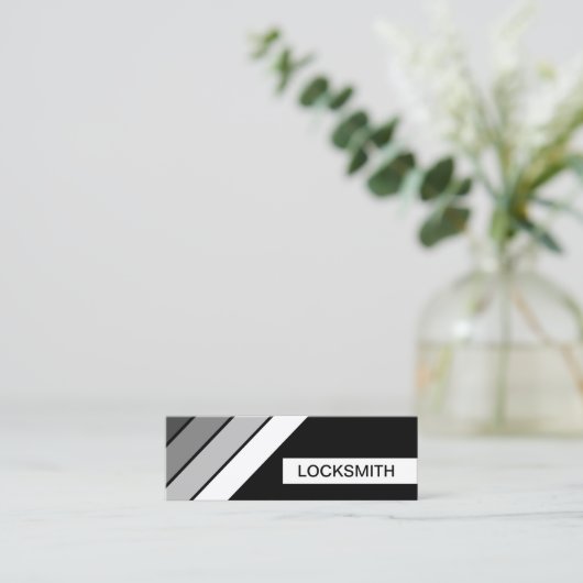 retro LOCKSMITH Mini Visitekaartje (Staand voorkant)