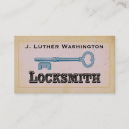  Retro Locksmith Professional Visitekaartje