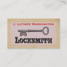  Retro Locksmith Professional Visitekaartje