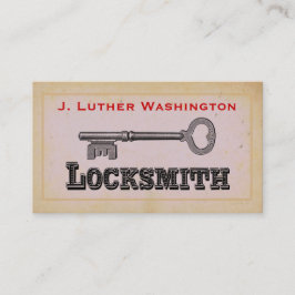  Retro Locksmith Professional Visitekaartje