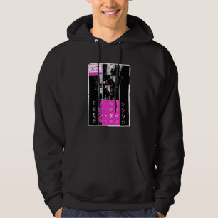 Retro Lofi Tokyo Japanse Streetslijtage esthetisch Hoodie