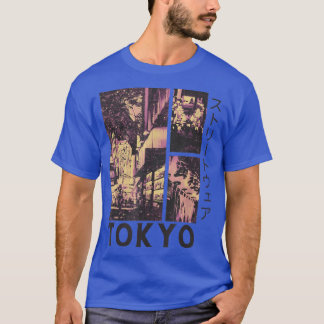 Retro Lofi Tokyo Japanse Streetslijtage esthetisch T-shirt