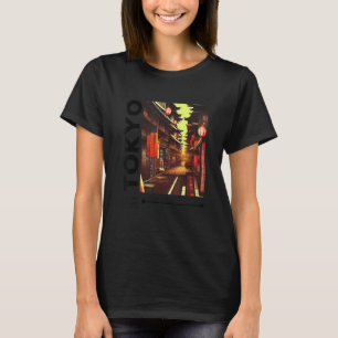 Retro Lofi Tokyo Japanse Streetslijtage esthetisch T-shirt