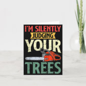 Retro Logger Lumberjack Arborist Dad Apparel Co. S Kaart (Voorkant)