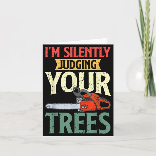 Retro Logger Lumberjack Arborist Dad Apparel Co. S Kaart (Voorkant)