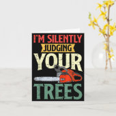 Retro Logger Lumberjack Arborist Dad Apparel Co. S Kaart (Gele Bloem)