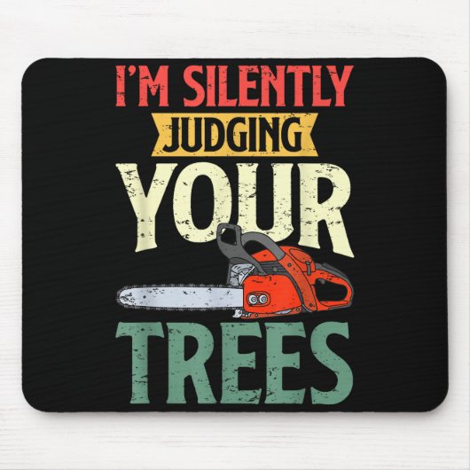 Retro Logger Lumberjack Arborist Dad Apparel Co. S Muismat (Voorkant)