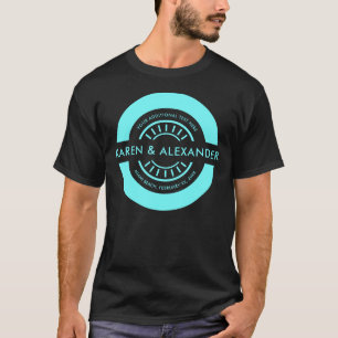 Retro Logo-badge met uw aangepaste tekstkleur T-shirt