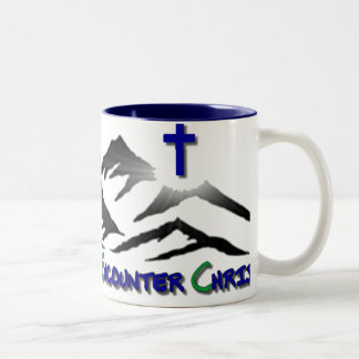 Retro Logo Coffee Cup Tweekleurige Koffiemok