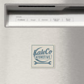 Retro Logo Magneet (Insitu (Vaatwasser))