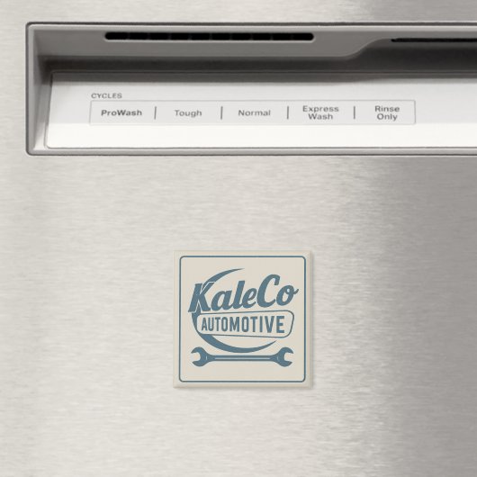 Retro Logo Magneet (Insitu (Vaatwasser))