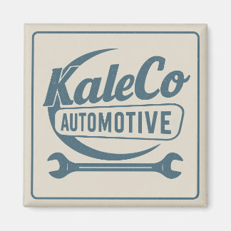 Retro Logo Magneet