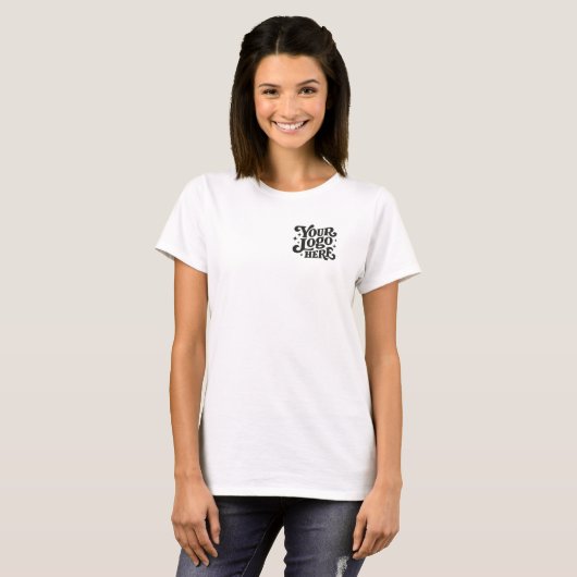 Retro Logo Sjabloon T-shirt (Voorkant volledig)
