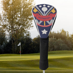Retro Logo sterren Golfheadcover