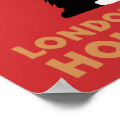 Retro Londen en Glasgow per trein, honden doodsban Poster (Hoek)