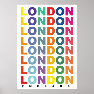 Retro Londen Engeland poster