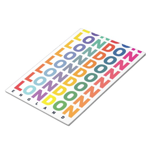Retro Londen Engeland poster Notitieblok (Schuin)