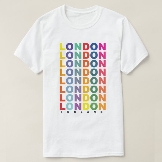 Retro Londen Engeland poster T-shirt (Design voorkant)