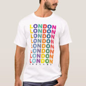 Retro Londen Engeland poster T-shirt (Voorkant)