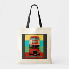 Retro London Bus Bag Tote Bag