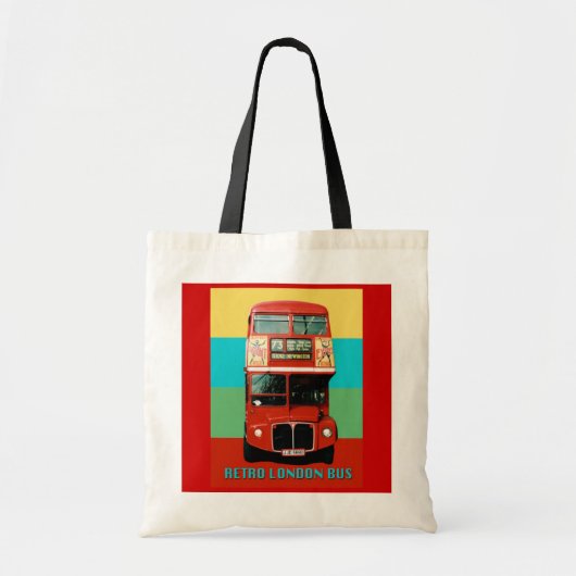 Retro London Bus Bag Tote Bag (Voorkant)