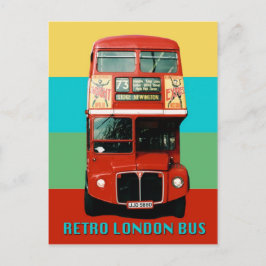Retro London Bus Briefkaart
