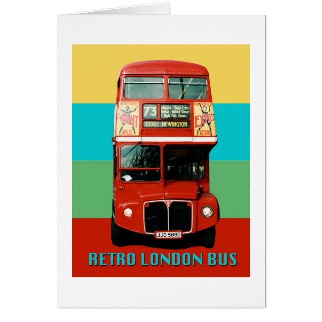 Retro London Bus Graphic (Voorkant)