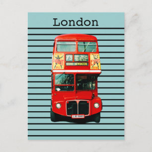 Retro London Bus Pepermunt Briefkaart