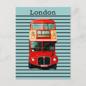 Retro London Bus Pepermunt Briefkaart (Voorkant)