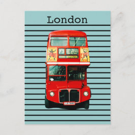 Retro London Bus Pepermunt Briefkaart