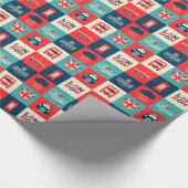 Retro London Collage Paper Cadeaupapier (Hoek)