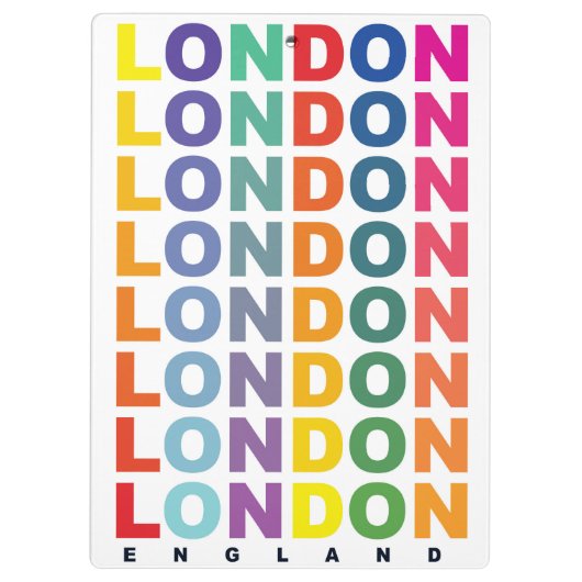Retro London England poster Klembord (Achterkant)