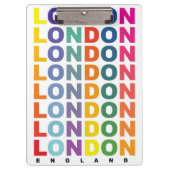 Retro London England poster Klembord (Voorkant)
