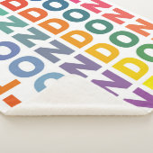 Retro London England poster Sherpa Deken (3/4)