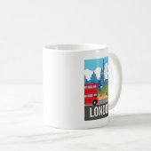 Retro London Tea Iconic Landmarks Koffiemok (Voorkant rechts)