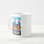 Retro London Tea Iconic Landmarks Koffiemok (Voorkant links)