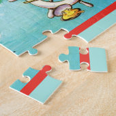 Retro Long Island 11x14 legpuzzelkaart Legpuzzel (Zijkant)