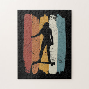 Retro  Longboard meisje Legpuzzel