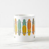  Retro Longboards Skateboards Gepersonaliseerd Koffiemok (Center)