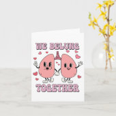 Retro longtherapeut Rt Valentine We Belung Kaart (Gele Bloem)