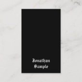 Retro Look Classic Handgeschreven Script Sjabloon Visitekaartje (Voorkant)