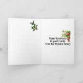 Retro look Kerst Kaart NOEL bewerkbare tekst (Binnen)
