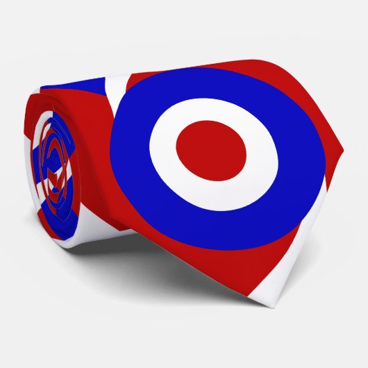 Retro look-stijl ontwerp van 60-stijl stropdas (Opgerold)