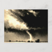 Retro Look Tornado Art Briefkaart (Voorkant)