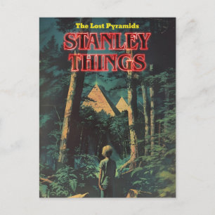 Retro-look Verloren Piramides   Stanley Things Briefkaart