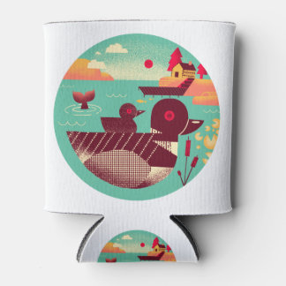 Retro Loon Bird uit 1950 op een meer Blikjeskoeler