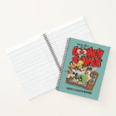 Retro LOONEY TUNES™ brandt op tv Notitieboek (Binnen)