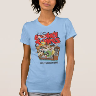 Retro LOONEY TUNES™ brandt op tv T-shirt