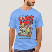 Retro LOONEY TUNES™ brandt op tv T-shirt (Voorkant)