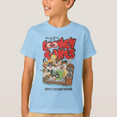 Retro LOONEY TUNES™ brandt op tv T-shirt (Voorkant)